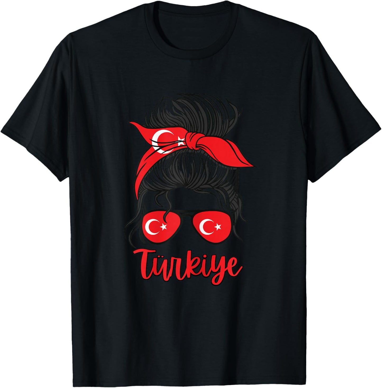 Turkiye Mädchen Türkei Mädchen Türkische kizi Frauen Türkische Flagge T-Shirt - T-Shirt | Black