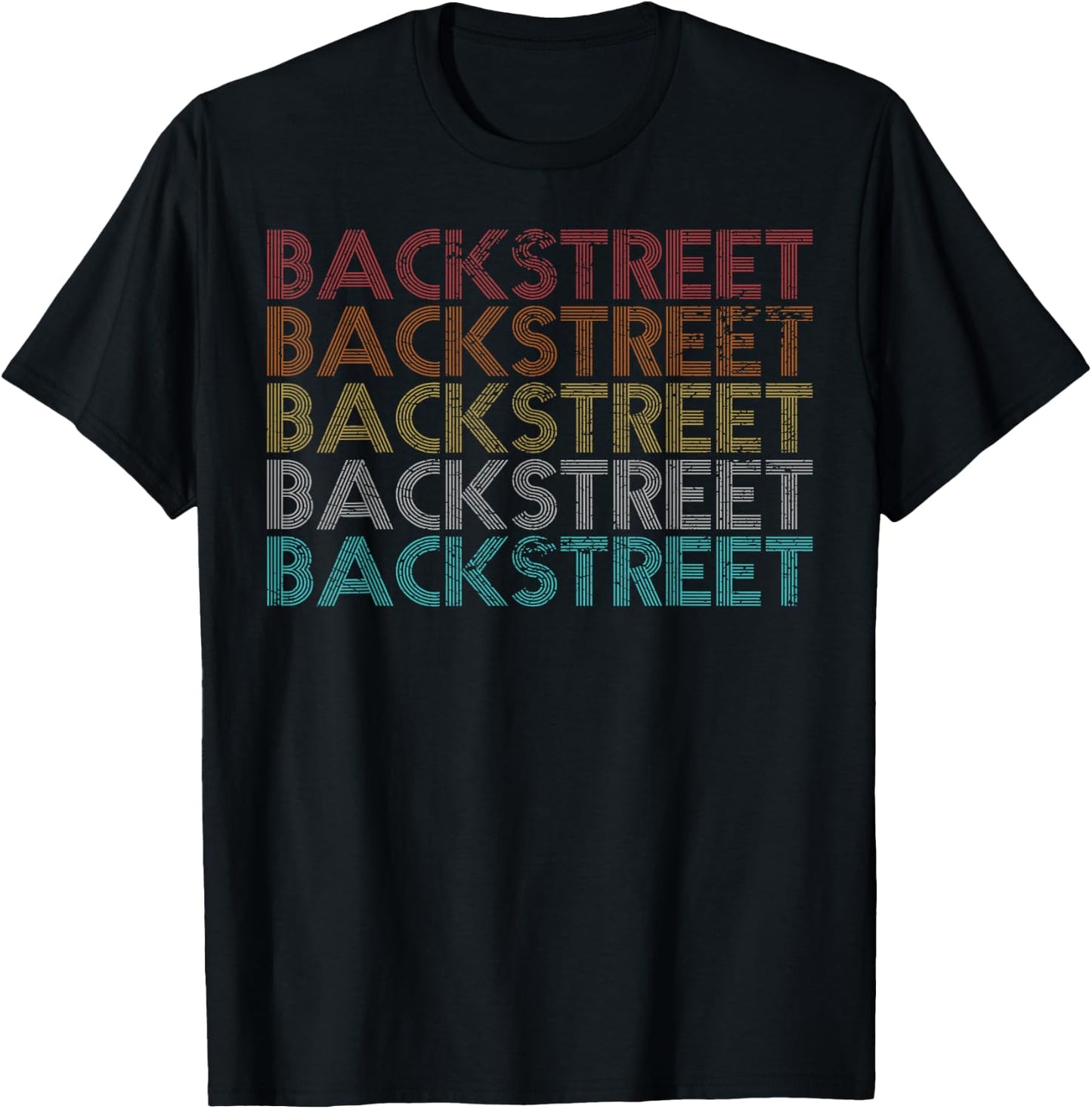 Retro Vintage Backstreet T-Shirt - T-Shirt | Black