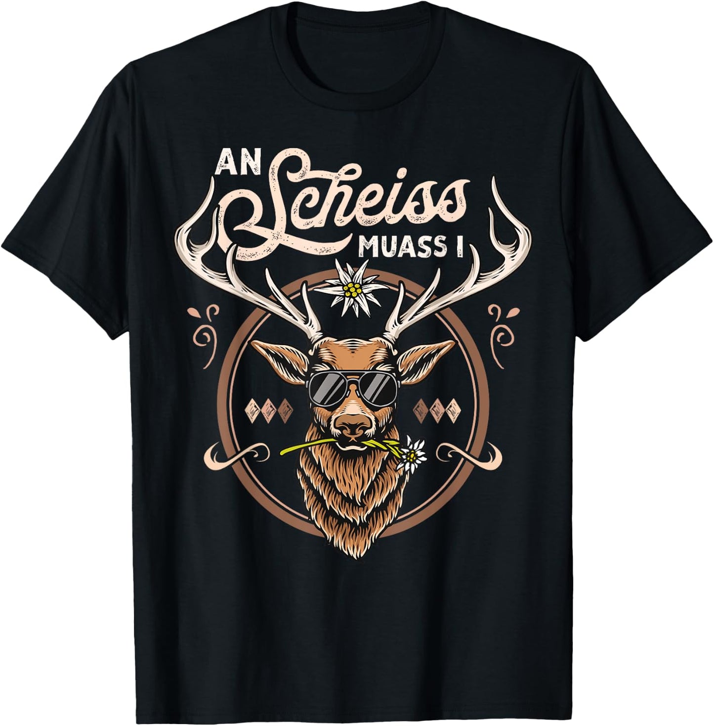 Men's Costume Shirt Outfit Suitable for Oktoberfest Costume , black T-Shirt - T-Shirt | Black