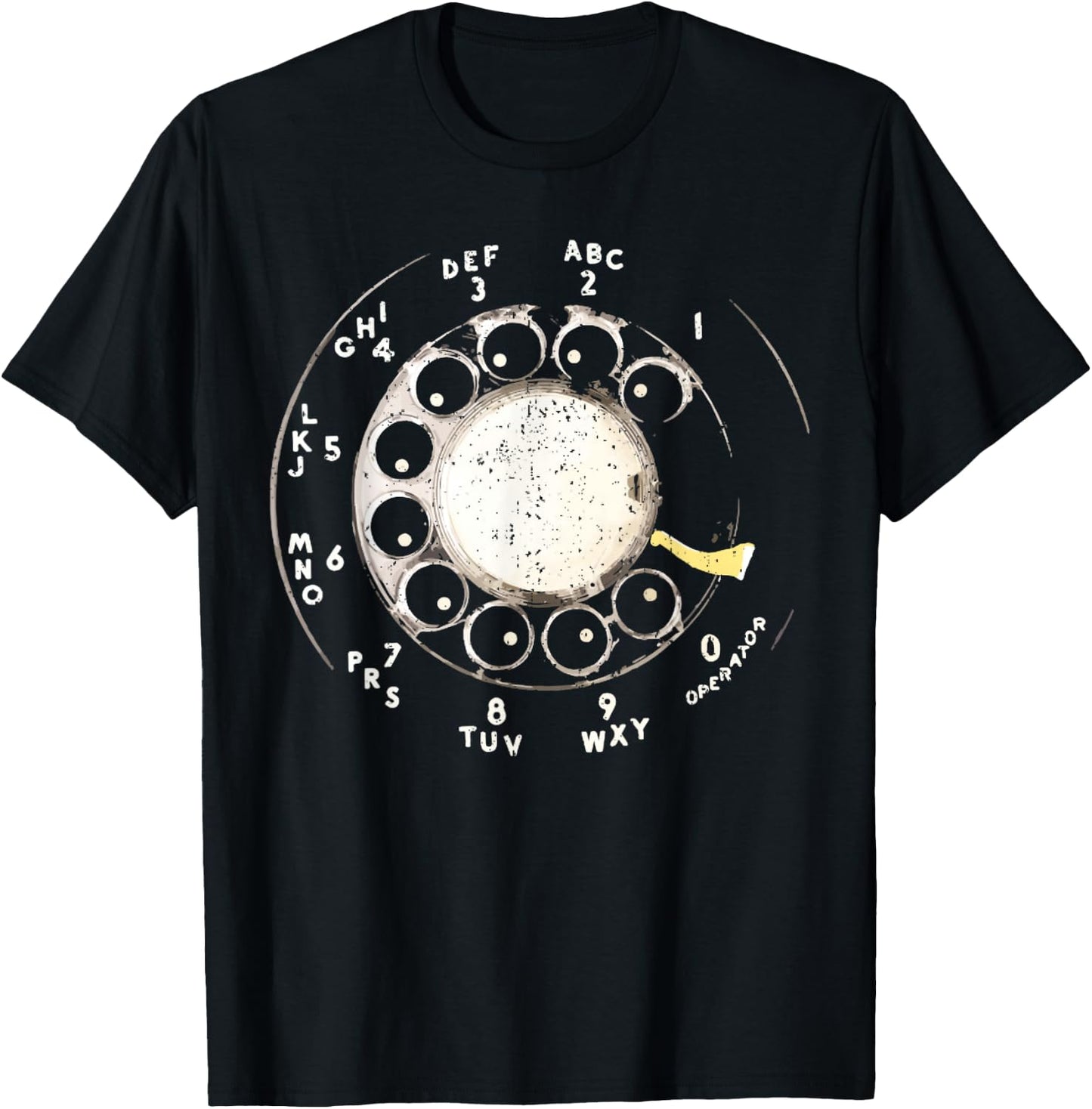 Vintage Rotary Dial Telephone Rotary Phone T-Shirt - T-Shirt | Black