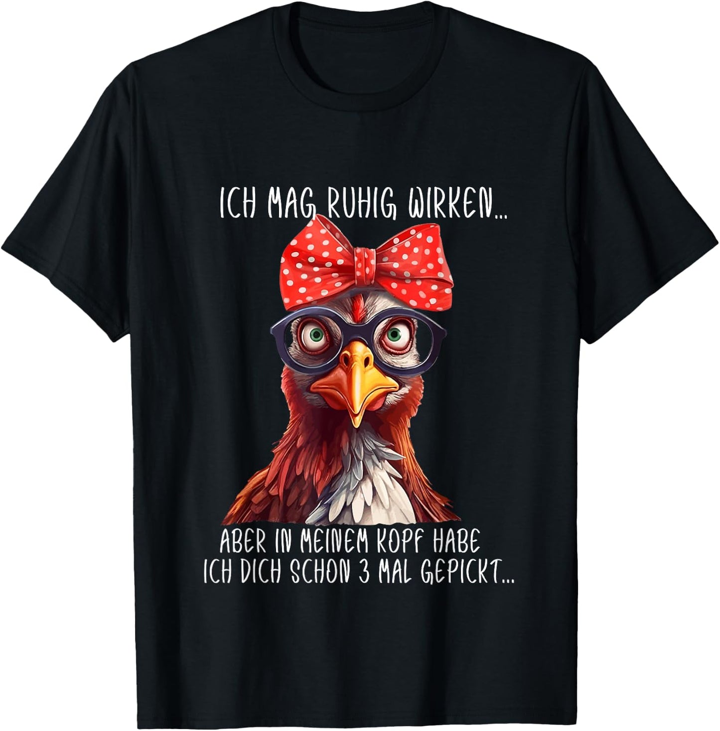 Funny Chicken Flap Saying Statement Women's Funny Chicken T-Shirt - T-Shirt | Black