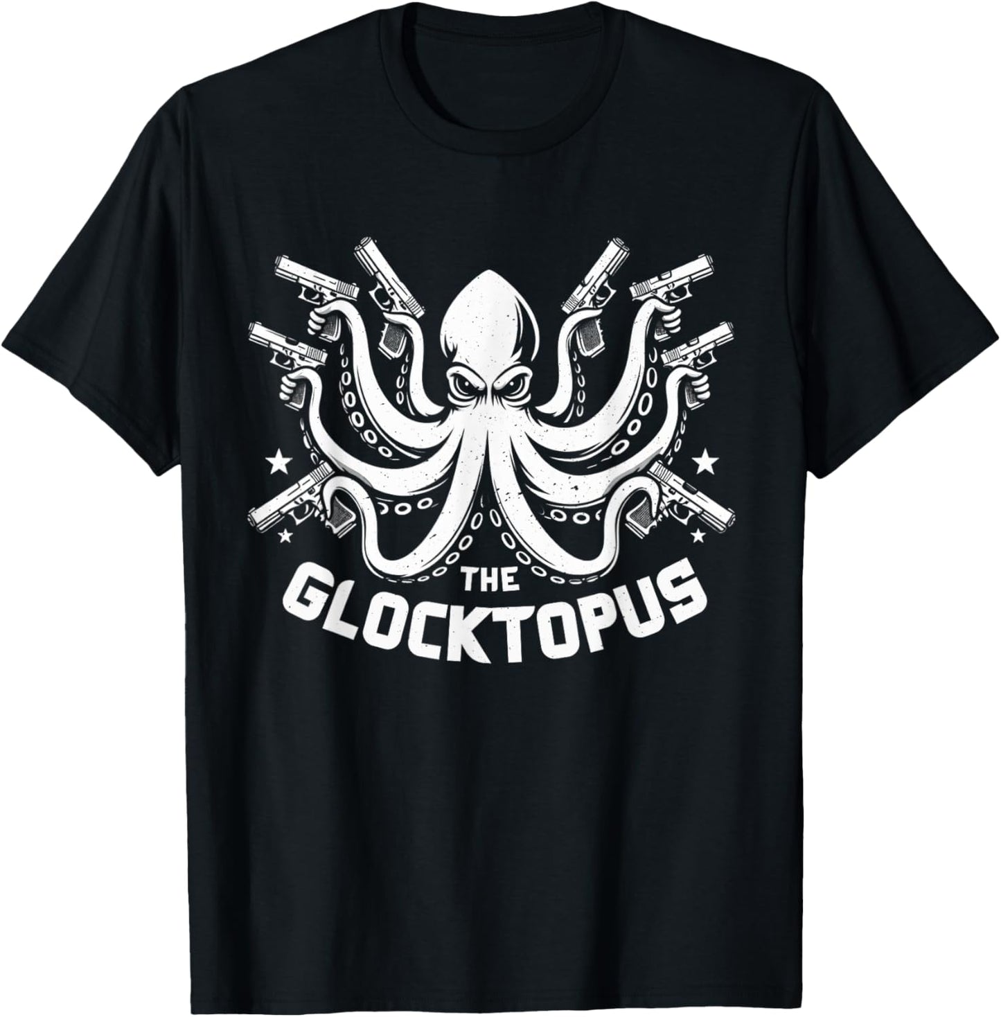 Funny Adult Humor Octopus Meme The Glocktopus Graphic T-Shirt - T-Shirt | Black