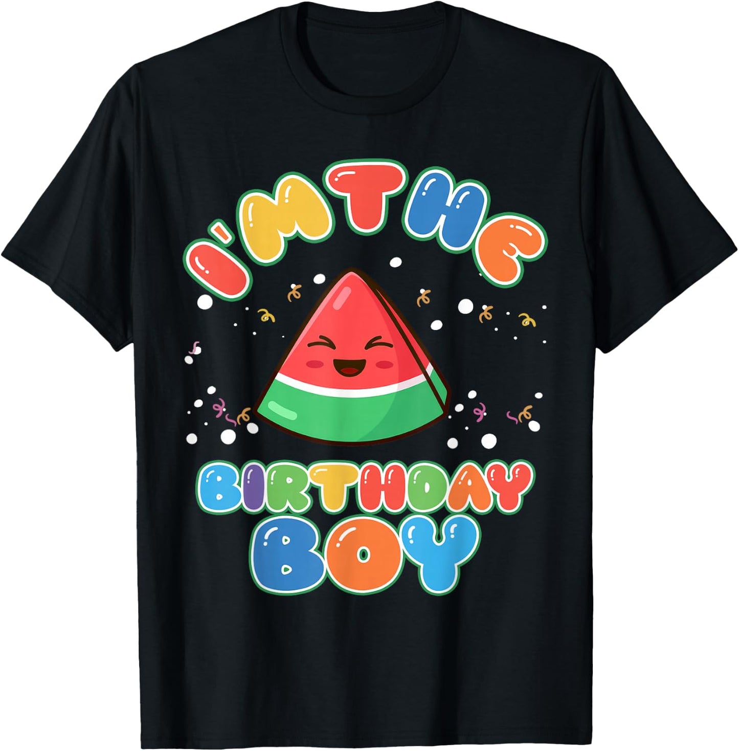 Im The Birthday Boy Funny Melon Family Matching T-Shirt - T-Shirt | Black