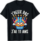 Kids Je Peux Pas Je ai 11 Ans Anniversaire Funny Funny Kawaii , Black, 2 T-Shirt - T-Shirt | Black
