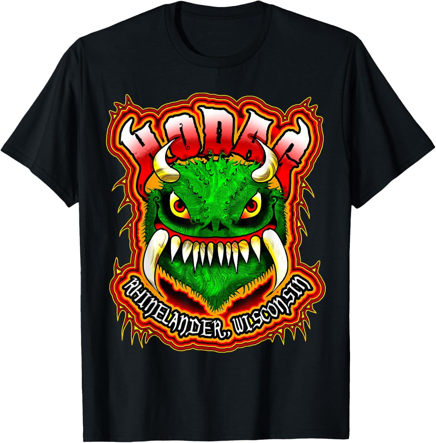 Hodag Rheinlander Wisconsin Monster Cryptozoology Creature T-Shirt - T-Shirt | Black
