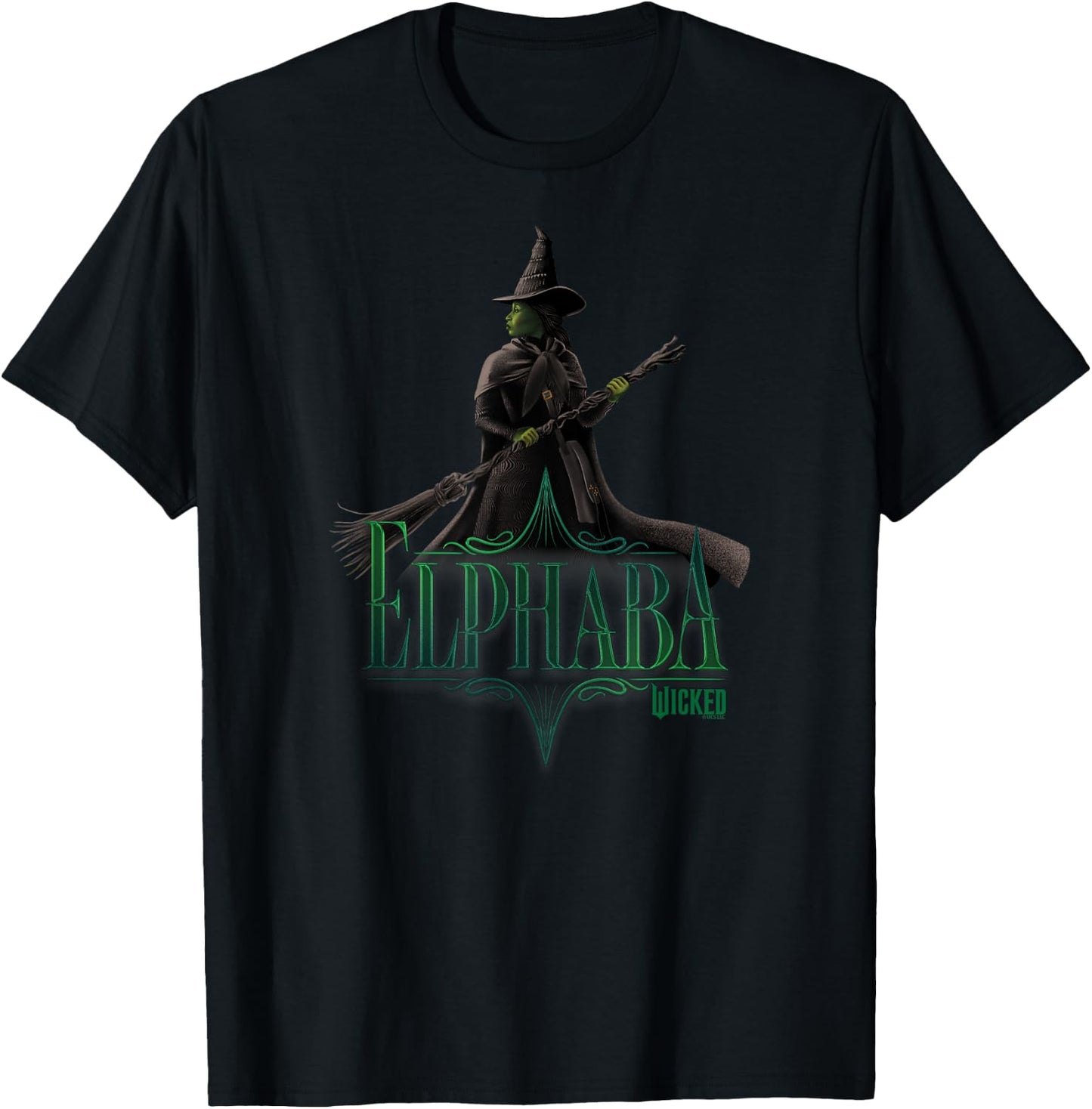 Wicked Elphaba Defying Pose , black T-Shirt - T-Shirt | Black