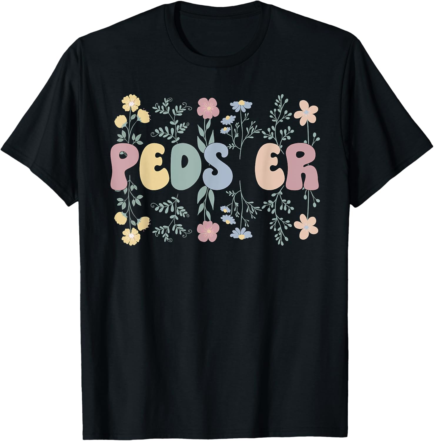 Peds ER Nurse Pediatric Emergency Nurse T-Shirt - T-Shirt | Black