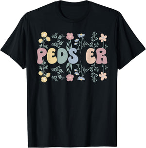 Peds ER Nurse Pediatric Emergency Nurse T-Shirt - T-Shirt | Black
