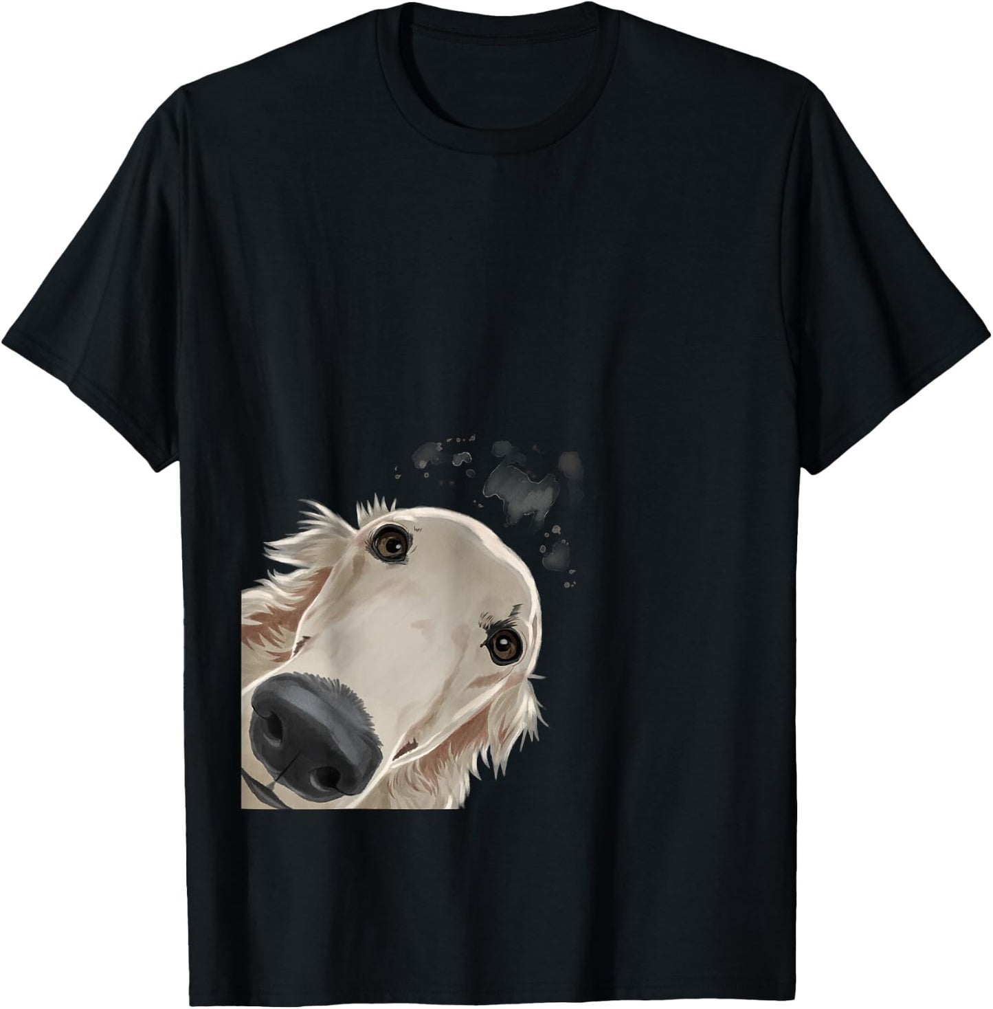 Curious Dog Barsoi T-Shirt - T-Shirt | Black
