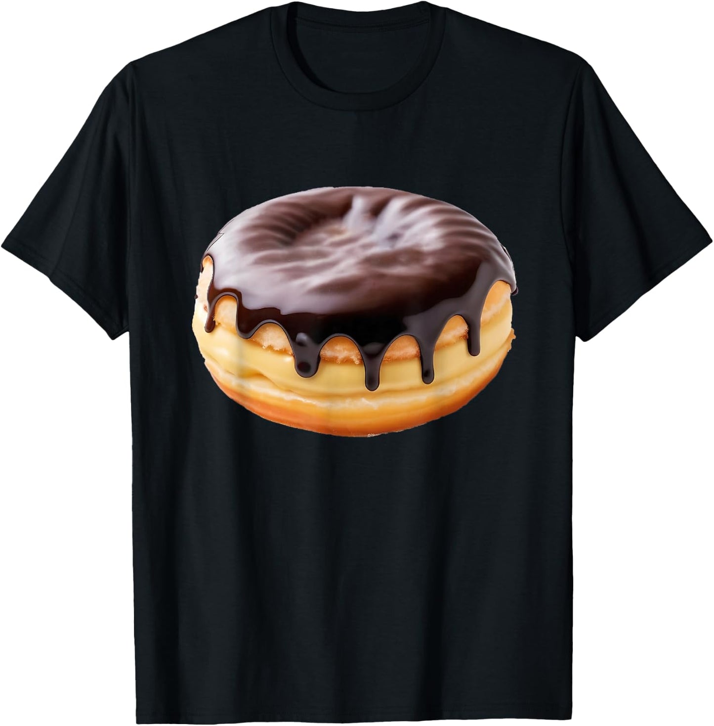Boston Cream Donut T-Shirt - T-Shirt | Black