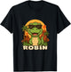 Kids Robin - Dinosaur T-Rex Themed Design with Name for Kids T-Shirt - T-Shirt | Black