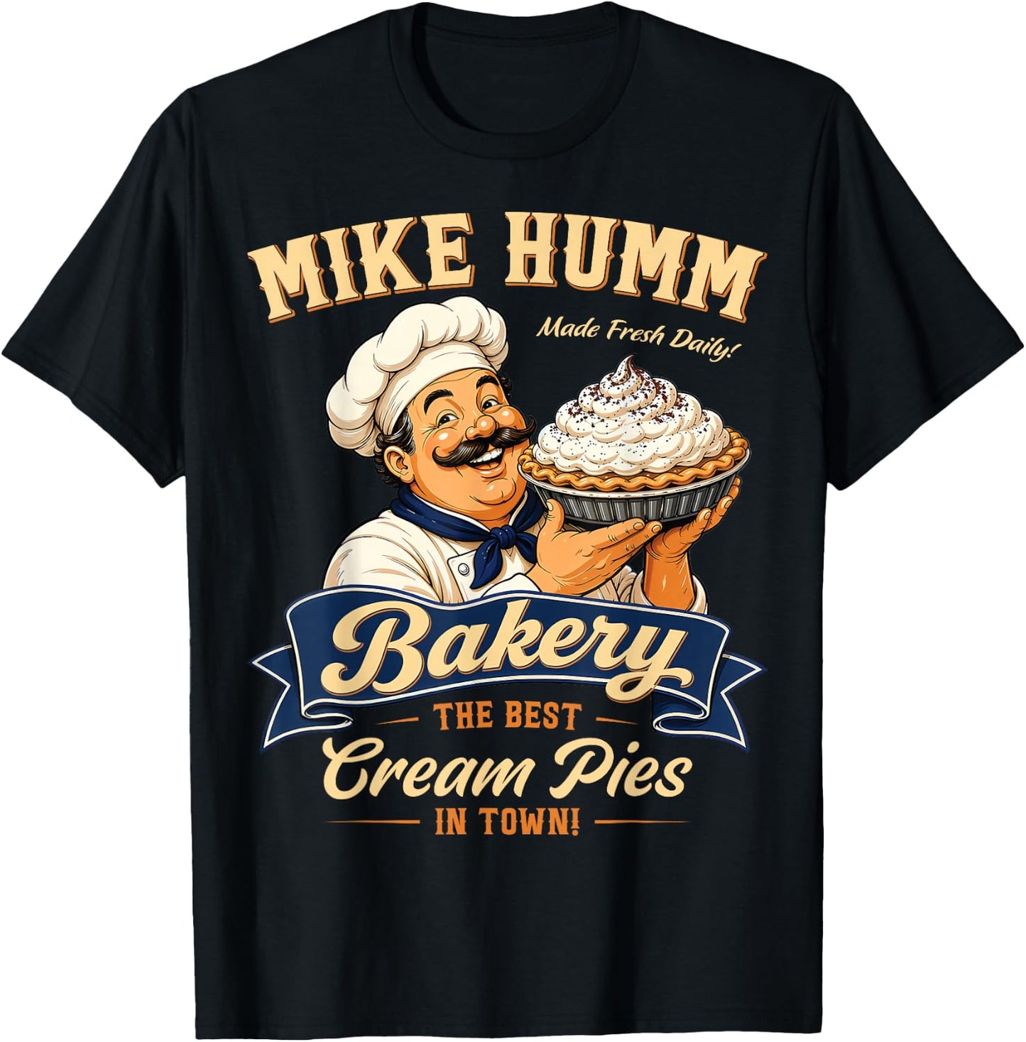 Funny Adult Humor Mike Humm Innuendo Joke Pun Gag Gifts T-Shirt - T-Shirt | Black