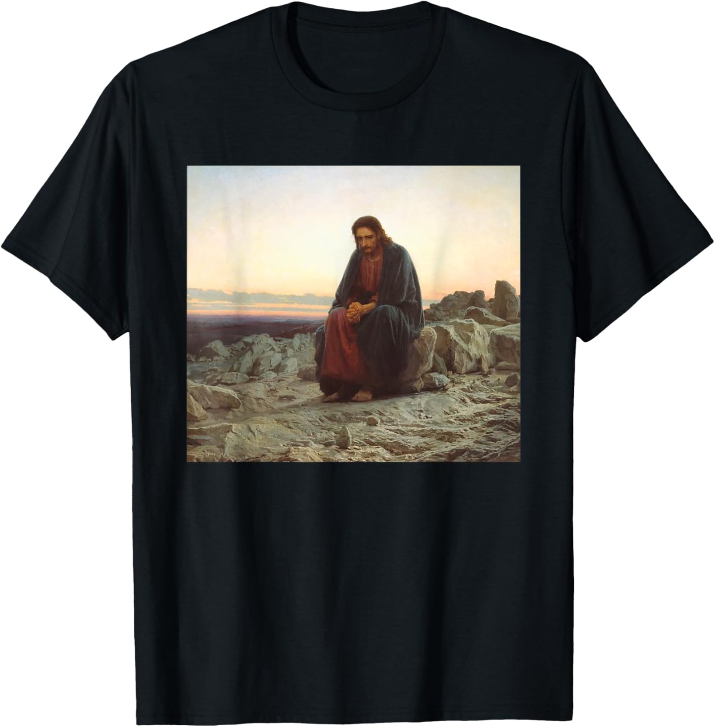 Christ in the Wilderness / Desert T-Shirt - T-Shirt | Black