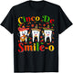 Funn Cinco De Smile-O Sombrero Teeth Cinco De Mayo Women Men T-Shirt - T-Shirt | Black