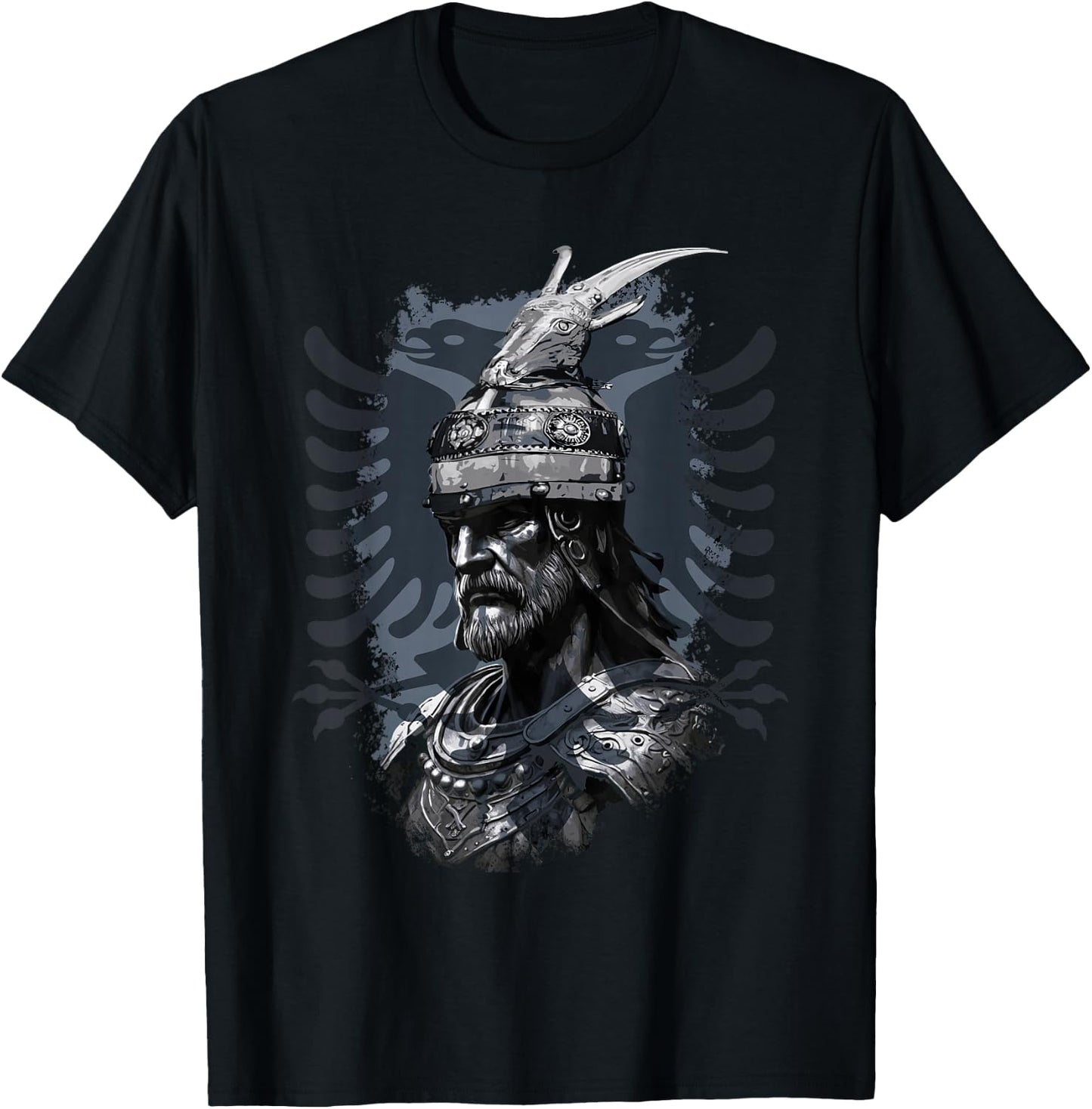 Albanien Albanischer Adler Kosovo Skënderbeu Skanderbeg Albanischer Nationalheld Adler Kosovo Albaner , Erwachsene und Kinder, Schwarz, S, EU 38/40 T-Shirt - T-Shirt | Black