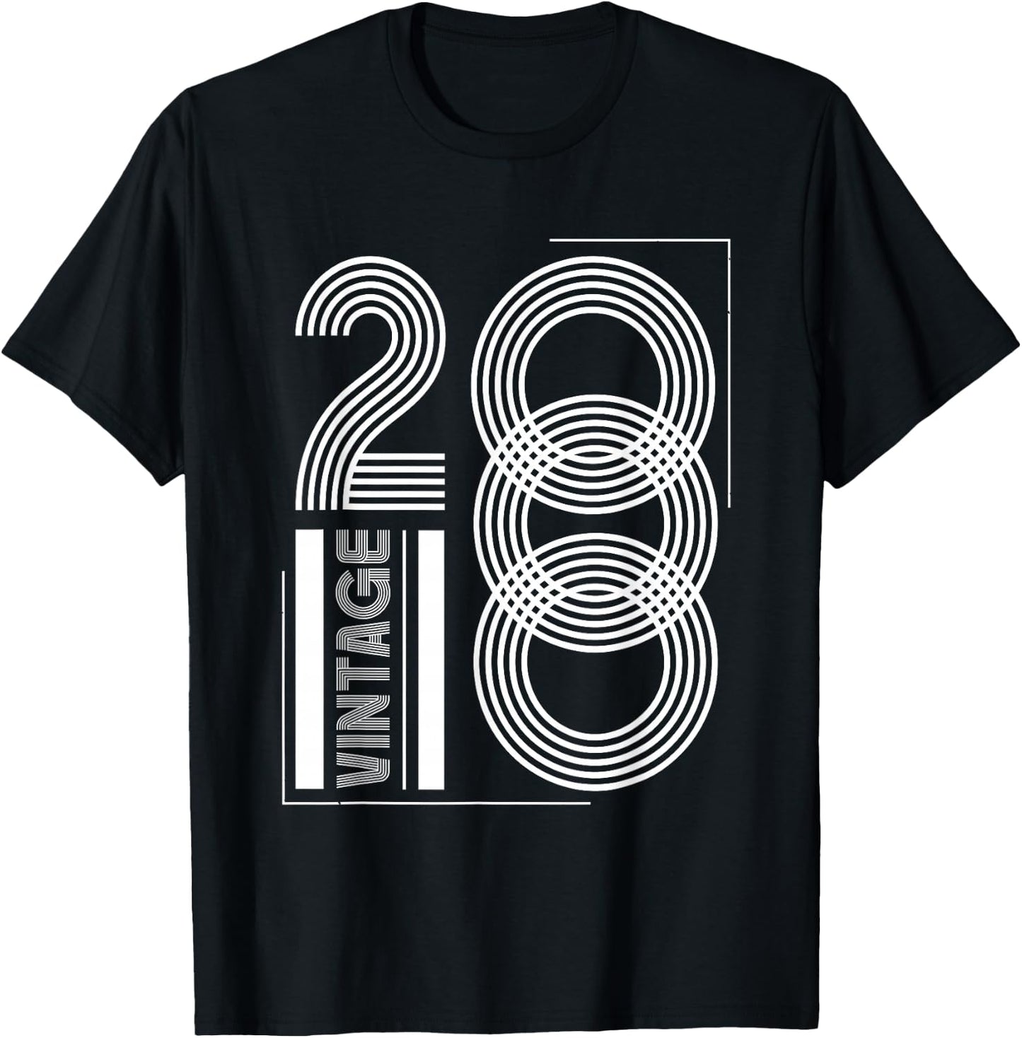 Vintage 2000 T Shirts Retro Funny 2000 Birthday T-Shirt - T-Shirt | Black