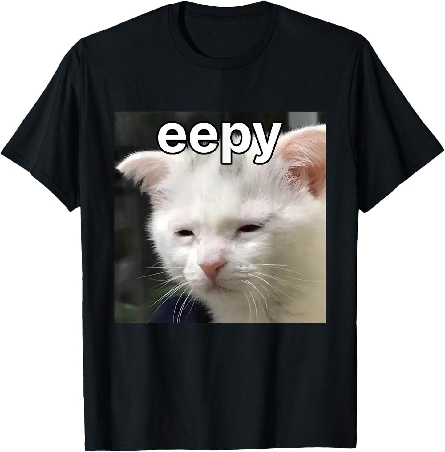 Eepy Cat Silly Sleepy Cat Meme Women T-Shirt - T-Shirt | Black