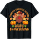 Thankful Grateful Blessed Turkey Women Happy Thanksgiving T-Shirt - T-Shirt | Black