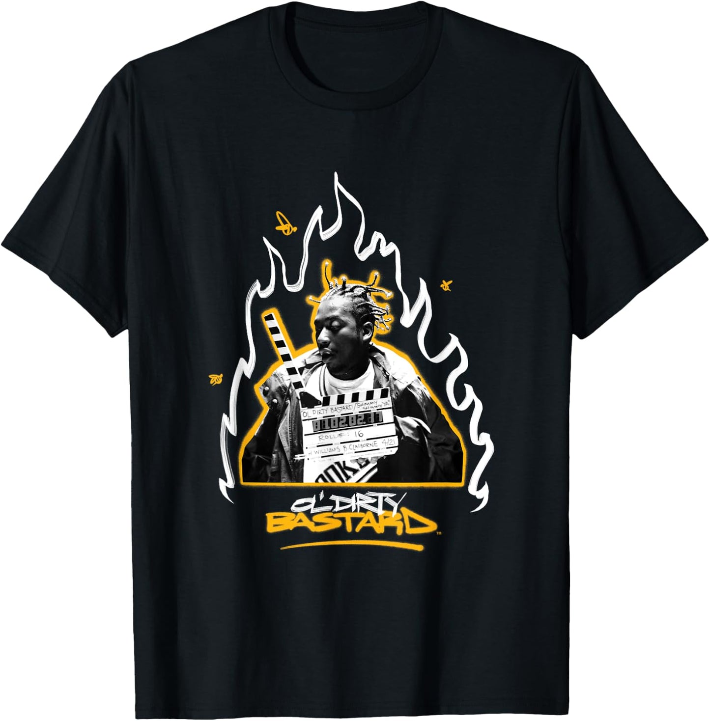 Ol' Dirty Bastard | Shimmy Headliner | Wu Tang Clan Urban , Black, S T-Shirt - T-Shirt | Black
