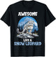 Snow Leopards Lovers Awesome like a Snow Leopard T-Shirt - T-Shirt | Black