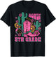 Howdy 5th Grade Western Fifth Grade Teacher Cowboy Cowgirl T-Shirt - T-Shirt | Black