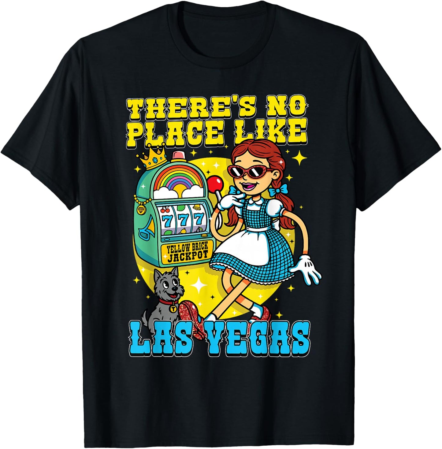 Funny Las Vegas Casino No Place Like Nevada Trip Souvenir T-Shirt - T-Shirt | Black