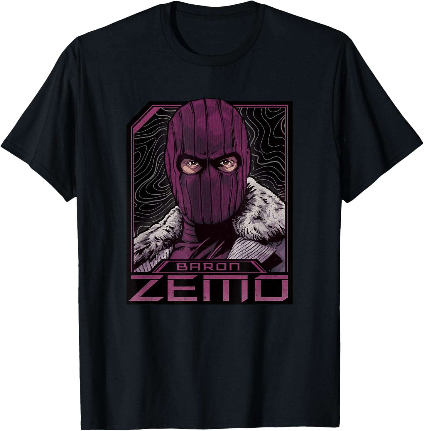 Marvel The Falcon and The Winter Soldier Baron Zemo Masked T-Shirt - T-Shirt | Black