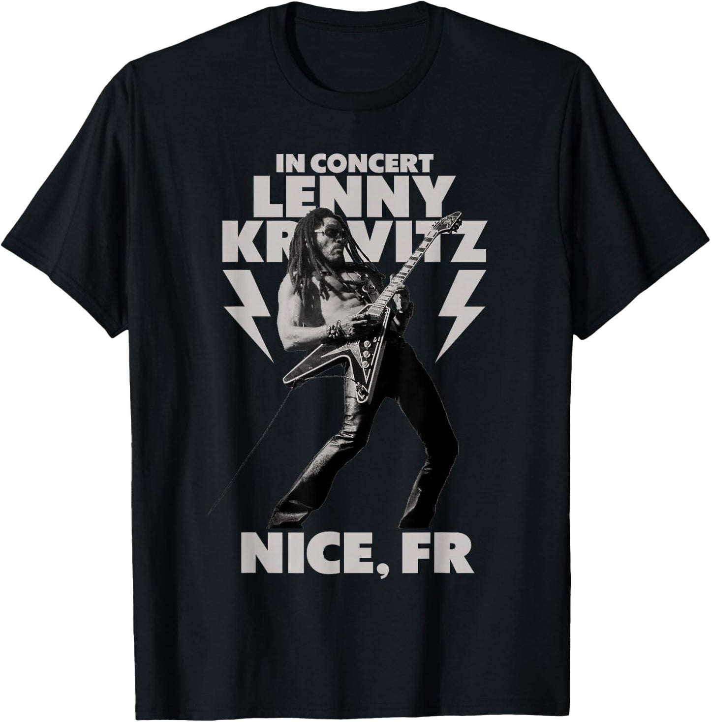 Lenny Kravitz Blue Electric Light Tour 2025 Nice T-Shirt - T-Shirt | Black