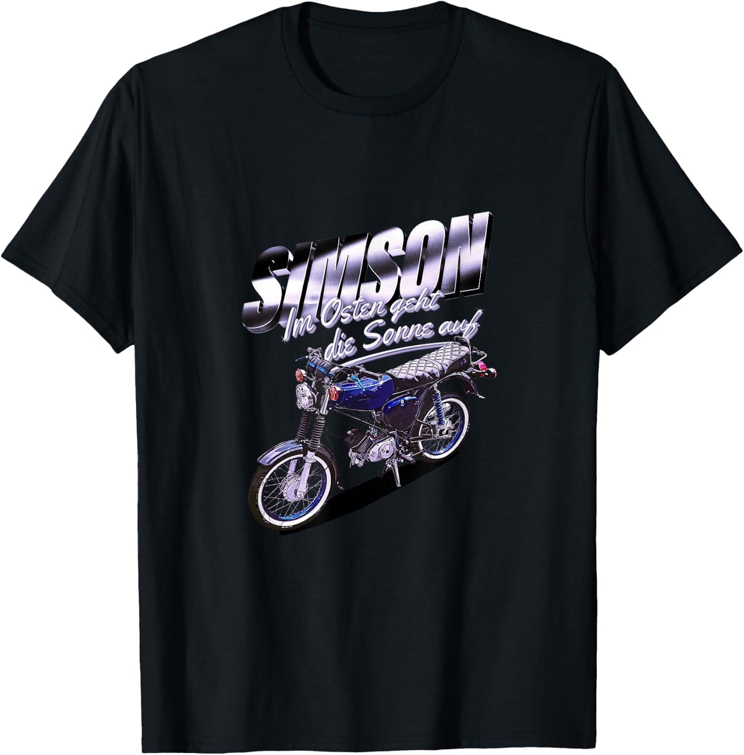 Simson Blue , black T-Shirt - T-Shirt | Black