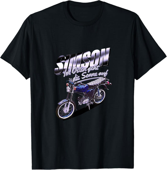 Simson Blue , black T-Shirt - T-Shirt | Black