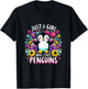 Just a Girl who loves Penguins T-Shirt - T-Shirt | Black