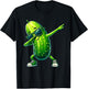 Pickle Dabbing Funny Dancing Cucumber Boys Girls Kids , Black, S T-Shirt - T-Shirt | Black