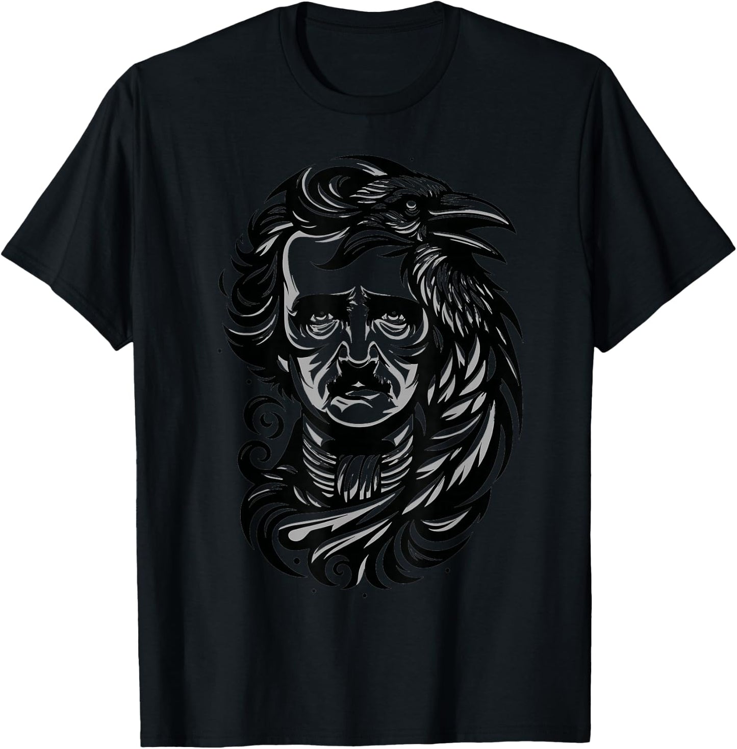 Gothic Edgar Allan Poe Dark Academia Literature Poet T-Shirt - T-Shirt | Black
