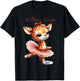 Watercolor Ballerina Giraffe Ballet Dancer Ballet Teacher T-Shirt - T-Shirt | Black