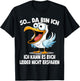 So Da Bin Ich... Seagull Funny Ironic Seagulls Saying , black T-Shirt - T-Shirt | Black