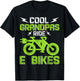 Cool Grandpas Ride E-Bikes E-Bike Cycling T-Shirt - T-Shirt | Black