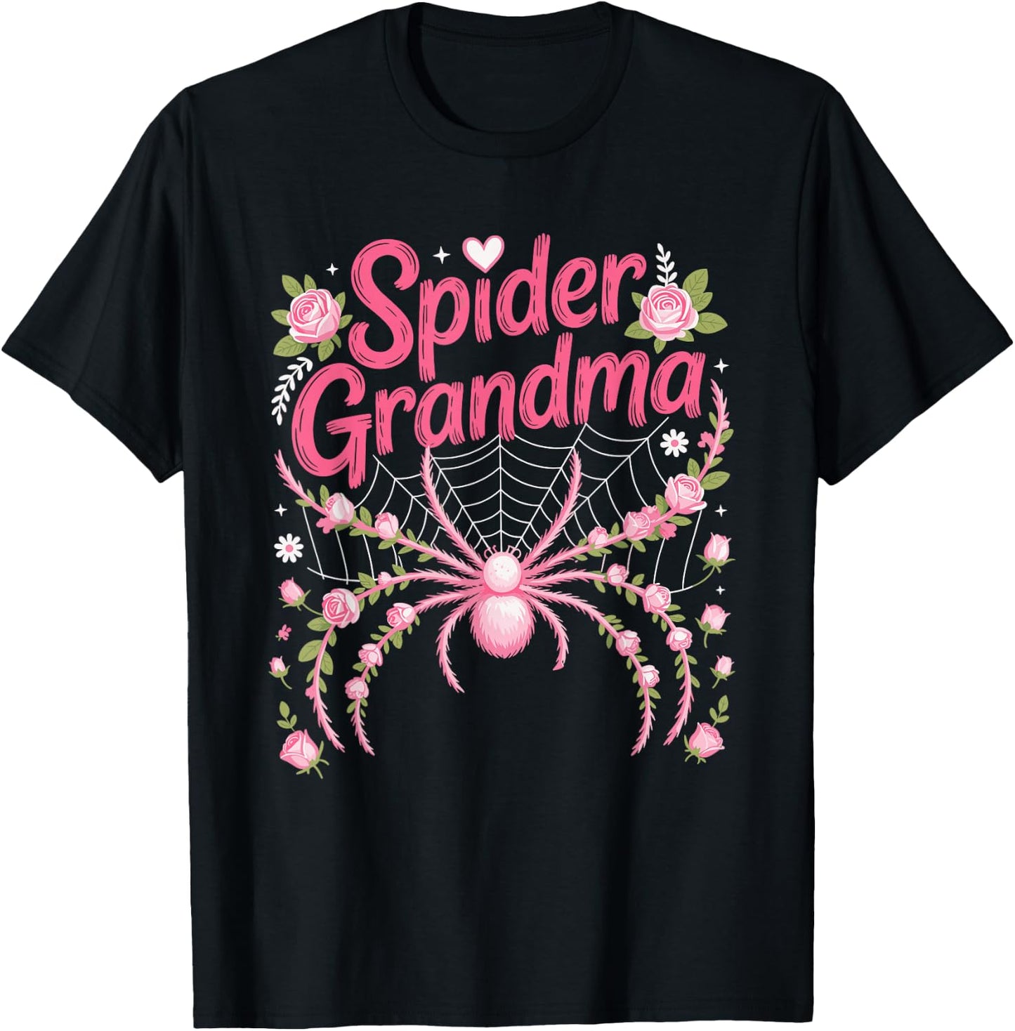 Spider Grandma Family T-Shirt - T-Shirt | Black