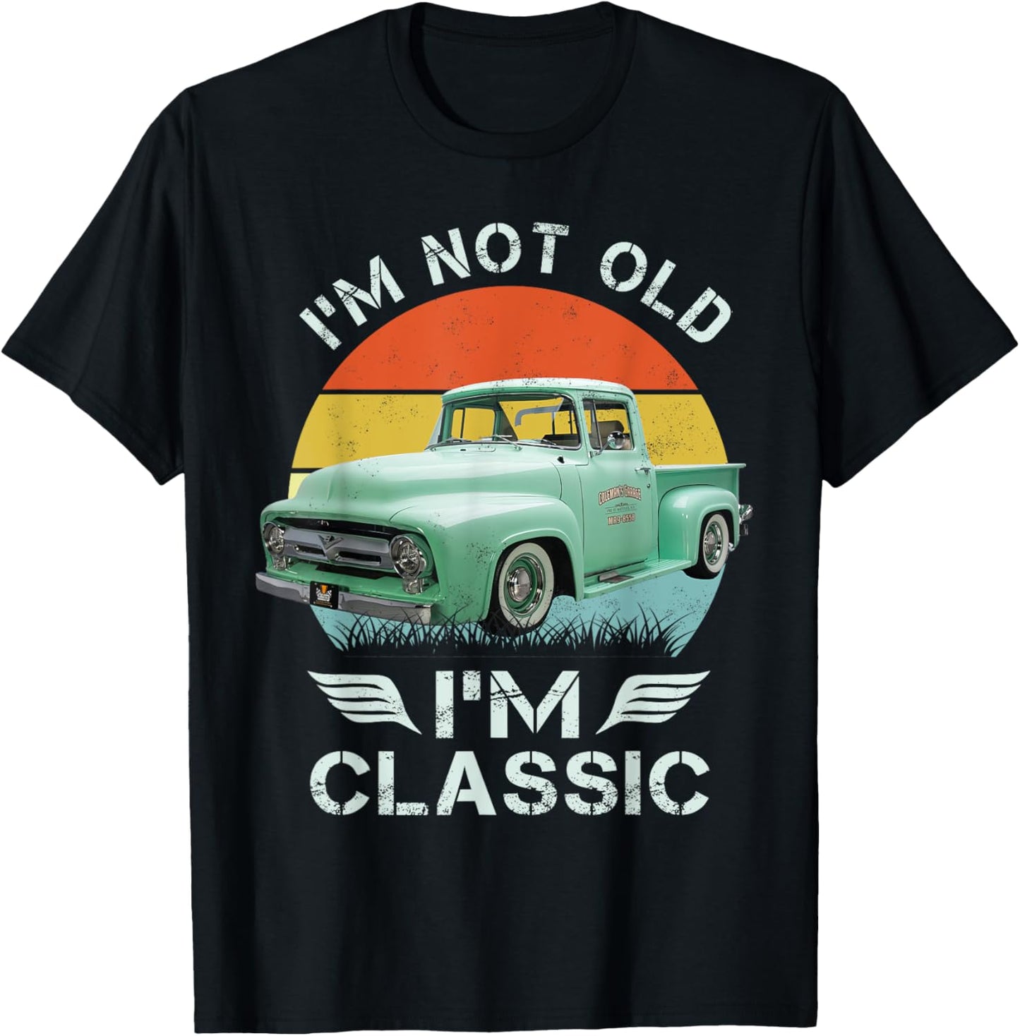 1955 1956 Classic F100 T-Shirt - T-Shirt | Black