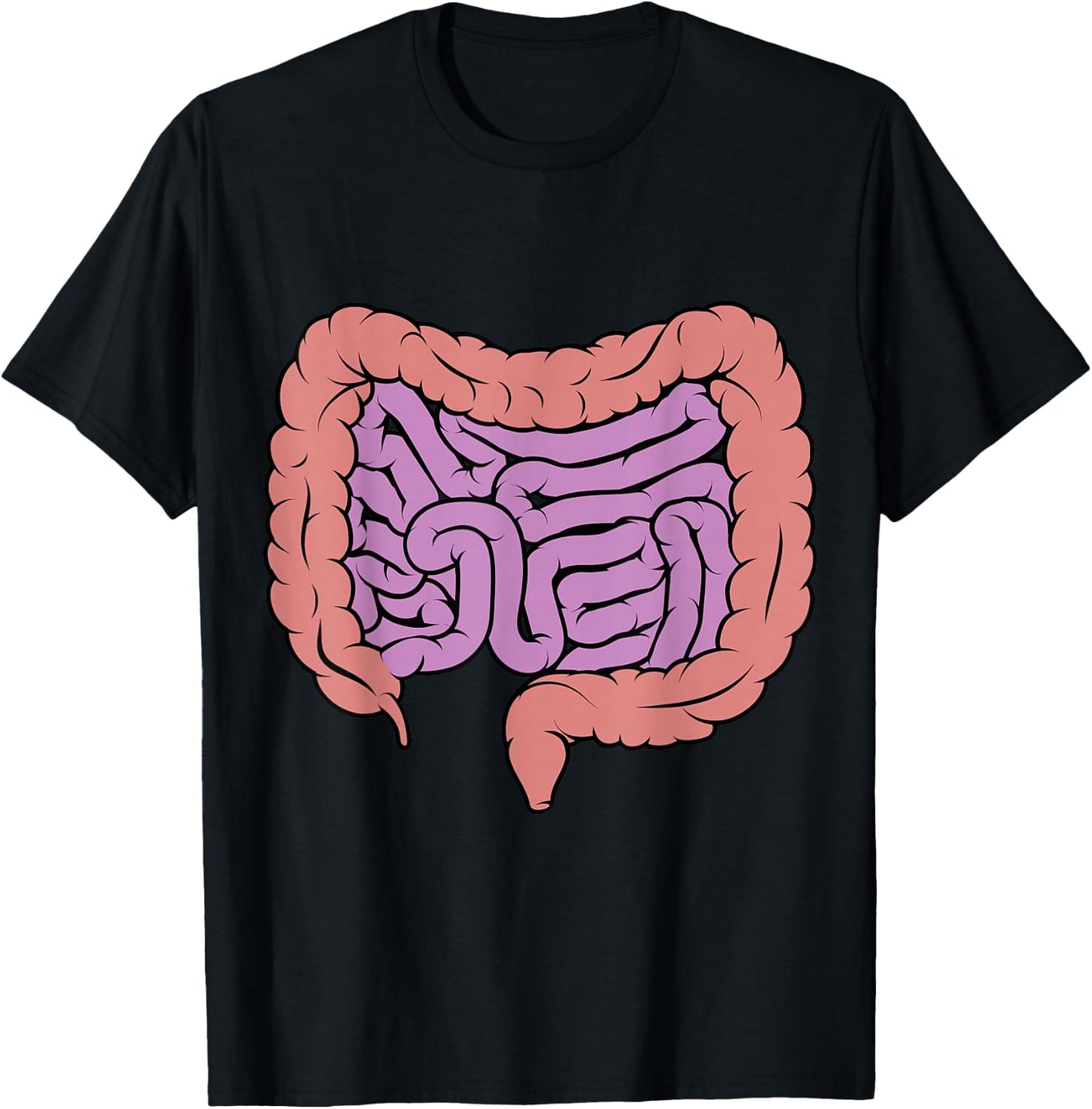 Schéma du système digestif intestinal T-Shirt - T-Shirt | Black