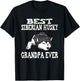 Distressed Best Siberian Husky Grandpa Funny T-Shirt - T-Shirt | Black