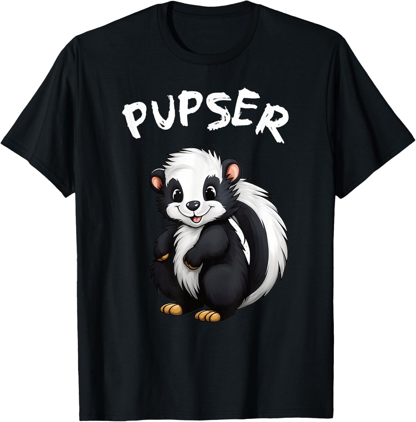 Pupser Stinktier zum pupsen T-Shirt - T-Shirt | Black