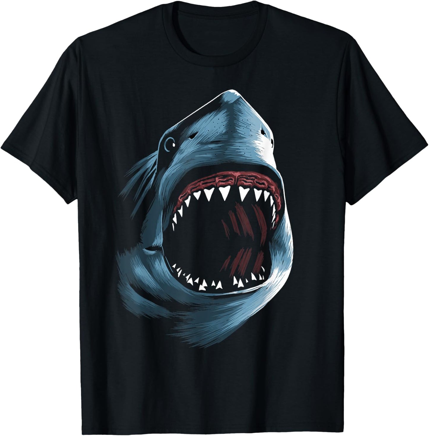 Great shark white attack T-Shirt - T-Shirt | Black