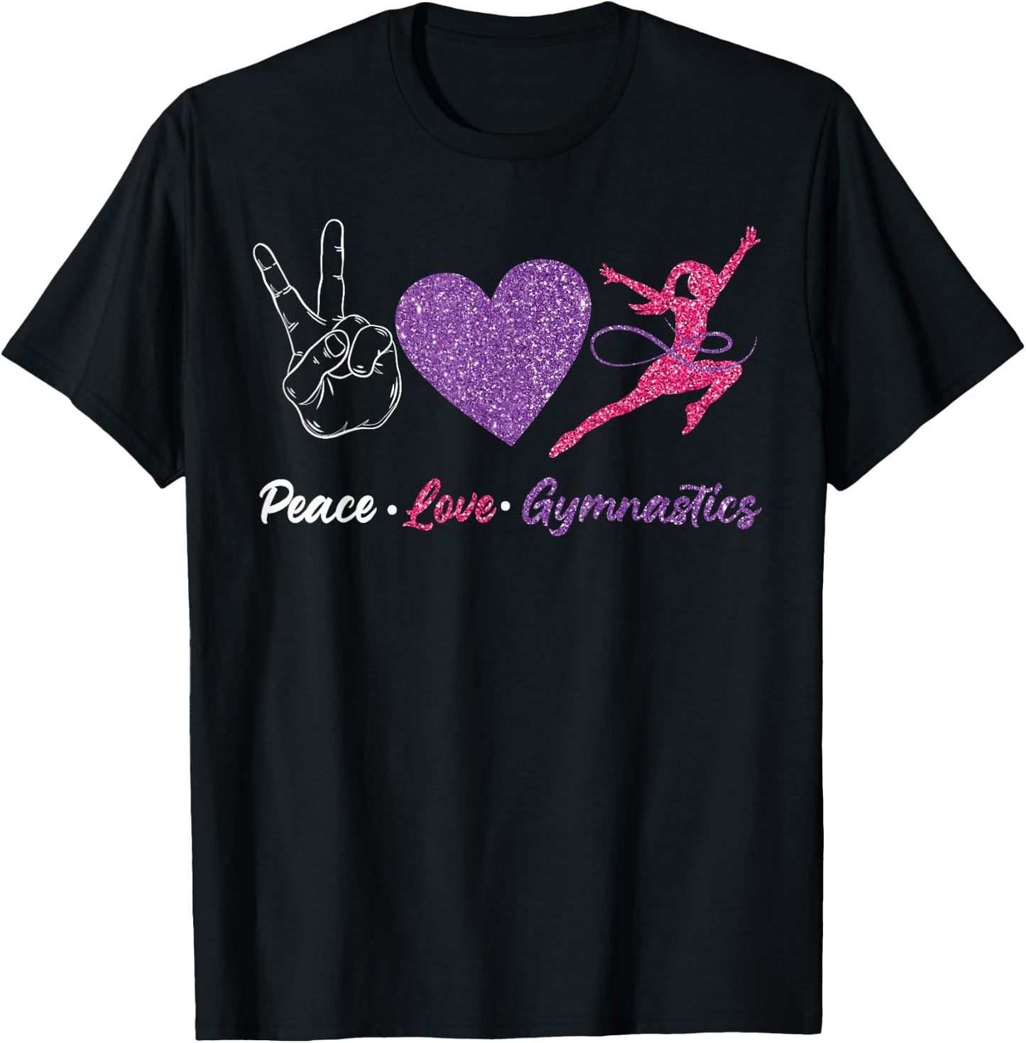 Gymnastics Girl T-Shirt - T-Shirt | Black