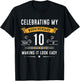 Celebrating Workiversary 10 Years Fun 10th Work Anniversary T-Shirt - T-Shirt | Black