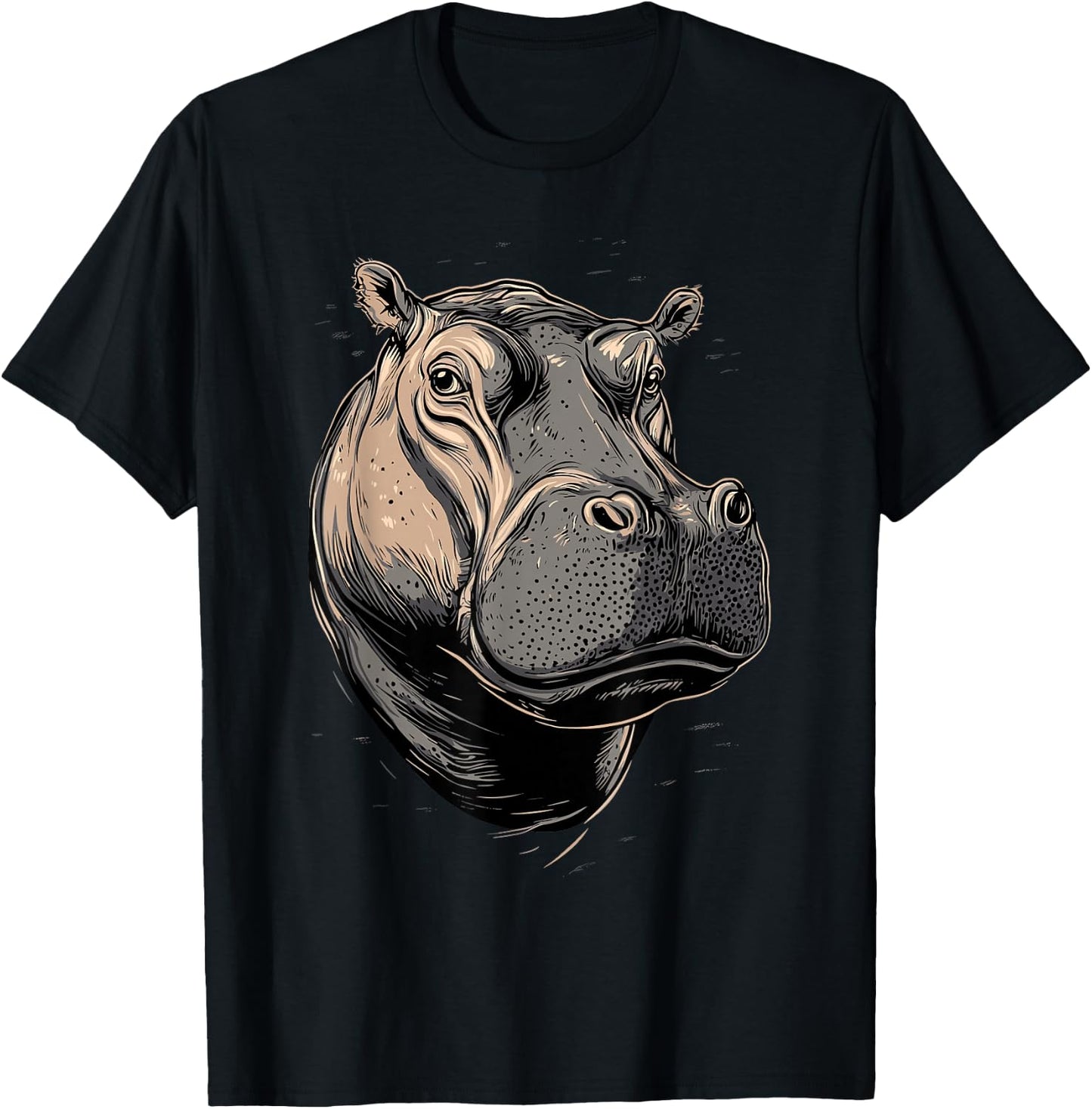 Hippo Hippo Hippopotamus Sweet Hippos T-Shirt - T-Shirt | Black