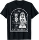 Just Married Skeleton Couples Groom Bride Gothic Halloween T-Shirt - T-Shirt | Black