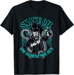 Snake Oil Salesman Viper Tonic Potions Black Magic Voodoo T-Shirt - T-Shirt | Black