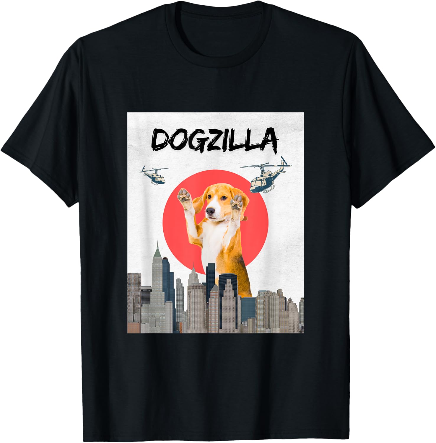 Dogzilla - Perfect for dog lovers T-Shirt - T-Shirt | Black