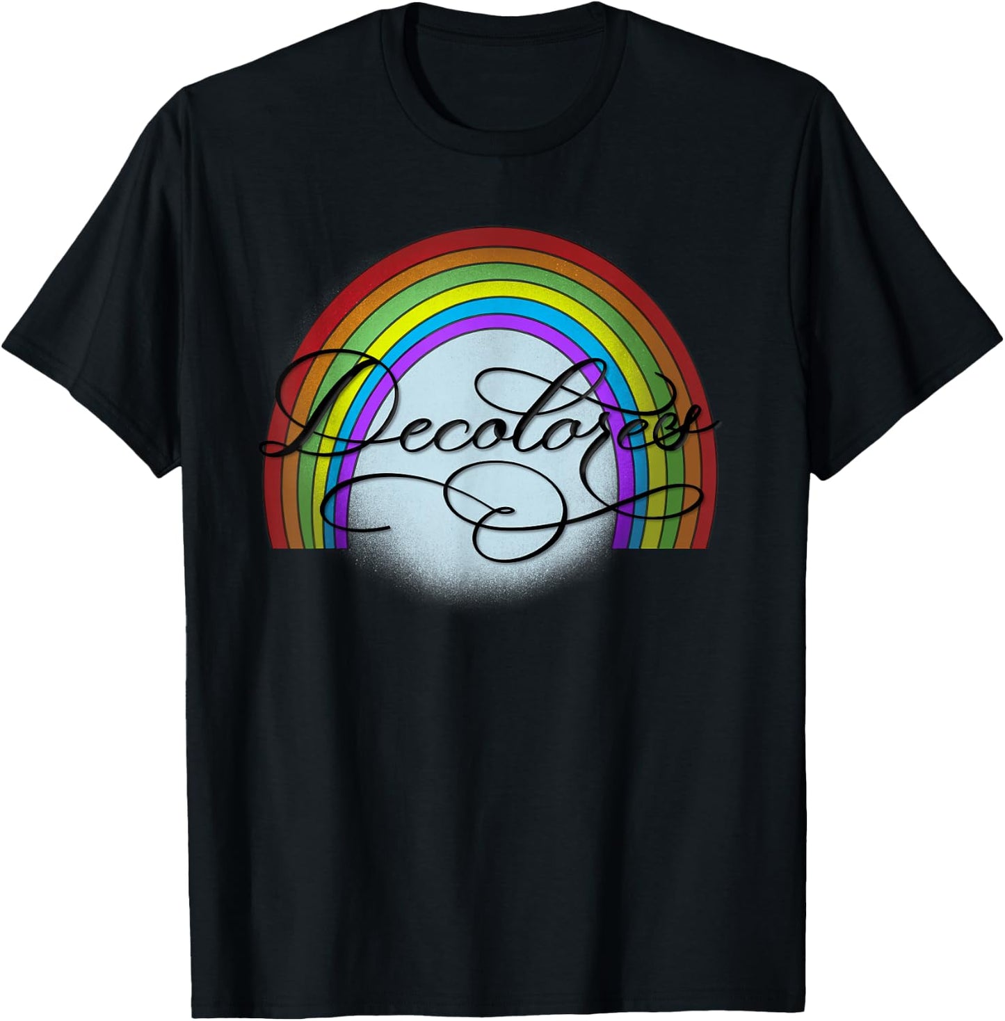 DeColores Cursillo Rainbow Faith Religion T-Shirt - T-Shirt | Black