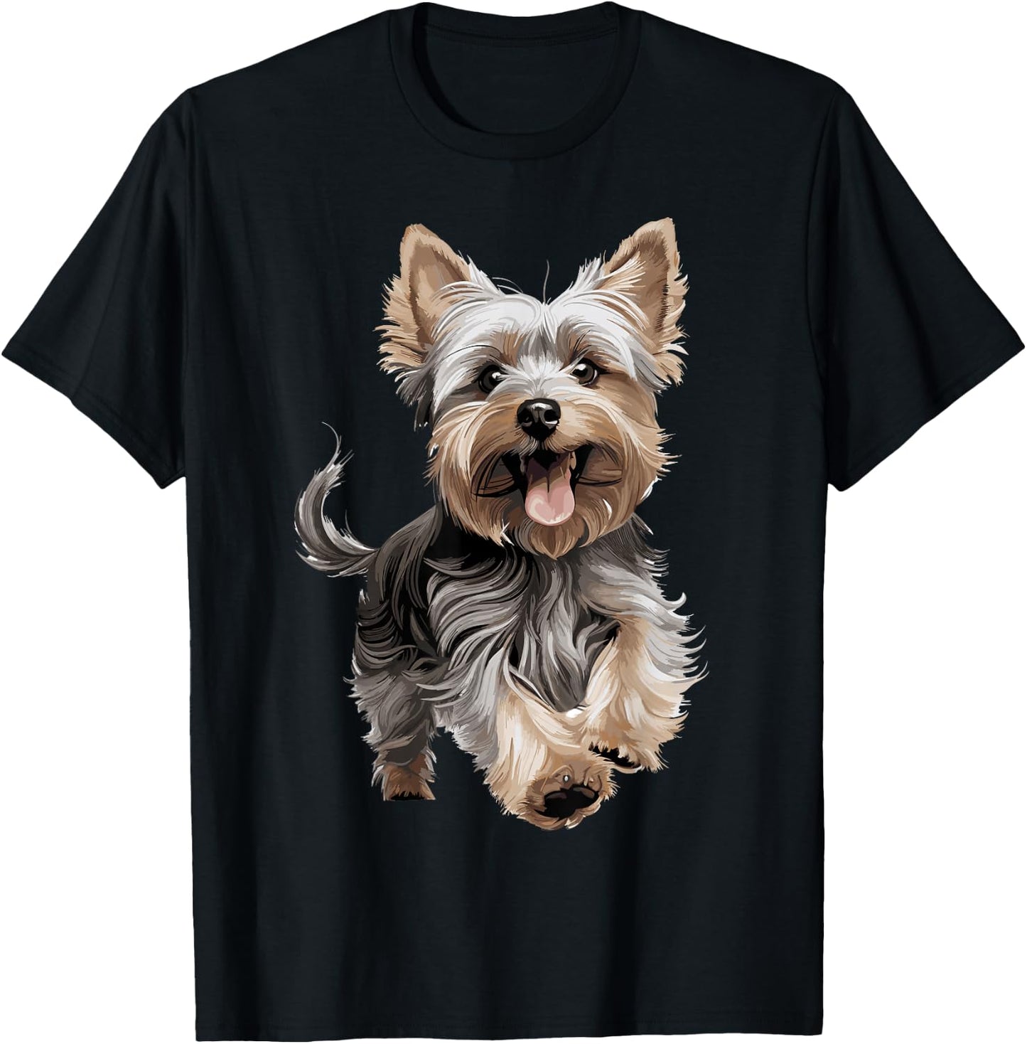 Yorkshire Terrier Yorkie Dog Breed Cute Graphic T-Shirt - T-Shirt | Black